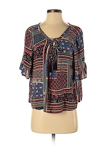 American Eagle Outfitters Short Sleeve Blouse (view 1)