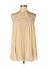 Worthington 100% Polyester Tan Sleeveless Blouse Size L - photo 1