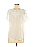Liz Claiborne 100% Polyester White Short Sleeve Blouse Size M - photo 1