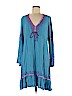 Moda International 100% Rayon Blue Casual Dress Size M - photo 1