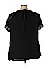 City Chic 100% Polyester Black Short Sleeve Blouse Size 24 Plus (XXL) - photo 2