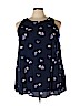 Old Navy 100% Rayon Blue Sleeveless Blouse Size 3X - photo 1