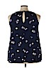Old Navy 100% Rayon Blue Sleeveless Blouse Size 3X - photo 2