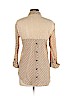 Love on Tap 100% Cotton Tan Long Sleeve Button-Down Shirt Size L - photo 2