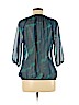 Express 100% Polyester Blue 3/4 Sleeve Blouse Size M - photo 2