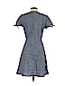 J. Crew Factory Store 100% Cotton Blue Casual Dress Size 4 - photo 2
