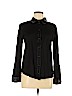 Ann Taylor Black Long Sleeve Button-Down Shirt Size M - photo 1