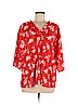 Unbranded Orange 3/4 Sleeve Blouse Size M - photo 1