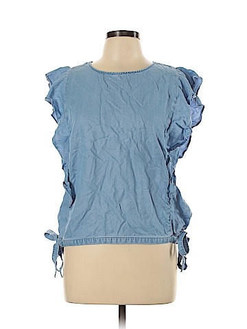 Ann Taylor LOFT Outlet Short Sleeve Blouse (view 1)