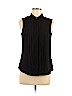 H&M 100% Polyester Black Sleeveless Blouse Size 8 - photo 1
