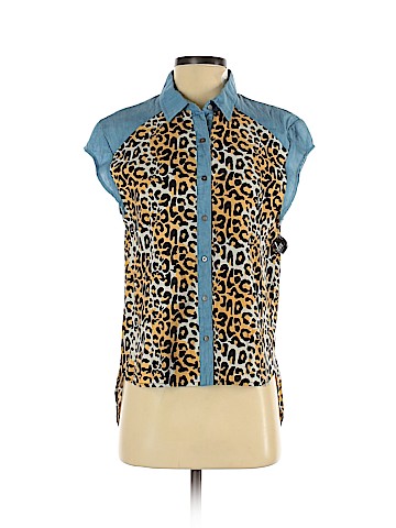 Mink Pink Short Sleeve Button-Down Shirt (view 1)