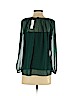 Point Sur 100% Polyester Green 3/4 Sleeve Blouse Size XXS - photo 2