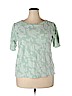 Ann Taylor LOFT Green Short Sleeve Top Size XXL - photo 1