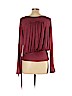 Deletta Burgundy Long Sleeve Top Size M - photo 2