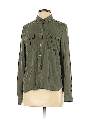 American Eagle Outfitters Long Sleeve Button-Down Shirt (view 1)