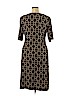 Connected Apparel 100% Polyester Black Casual Dress Size 16 - photo 2