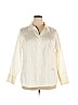 Lane Bryant Outlet White Long Sleeve Button-Down Shirt Size 22 - photo 1