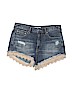 Free People 100% Cotton Blue Denim Shorts Size 28 waist - photo 1