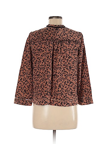 Point Sur Long Sleeve Silk Top (view 2)