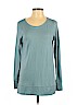 Ann Taylor LOFT Blue Long Sleeve Top Size L - photo 1