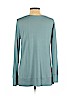 Ann Taylor LOFT Blue Long Sleeve Top Size L - photo 2