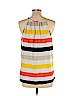 Banana Republic 100% Polyester Yellow Sleeveless Blouse Size L - photo 2