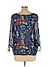 Old Navy 100% Polyester Blue Short Sleeve Blouse Size L - photo 2