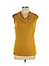 Banana Republic Factory Store 100% Rayon Yellow Short Sleeve Top Size L - photo 1