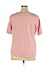 Ann Taylor LOFT 100% Cotton Pink Short Sleeve Top Size XL - photo 2