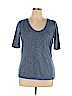 Liz Claiborne Blue Short Sleeve T-Shirt Size XL - photo 1