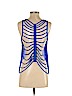 Vizio U.S.A. 100% Polyester Blue Sleeveless Blouse Size S - photo 2
