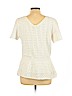 Talbots 100% Cotton White Short Sleeve Top Size L - photo 2