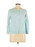 Ann Taylor LOFT 100% Cotton Blue Cardigan Size M - photo 1