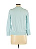 Ann Taylor LOFT 100% Cotton Blue Cardigan Size M - photo 2