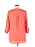 41Hawthorn 100% Polyester Orange Long Sleeve Blouse Size XL - photo 2