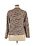 Karen Scott 100% Cotton Brown Cardigan Size XL - photo 2