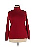 Lauren by Ralph Lauren 100% Cotton Red Turtleneck Sweater Size 2X - photo 1