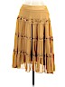 Yoana Baraschi 100% Silk Tan Silk Skirt Size 8 - photo 1
