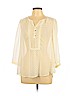 Daniel Rainn 100% Polyester Ivory Long Sleeve Blouse Size L - photo 1