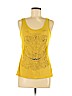 INC International Concepts Yellow Sleeveless Top Size M - photo 1