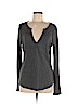 Socialite Gray Long Sleeve Top Size M - photo 1
