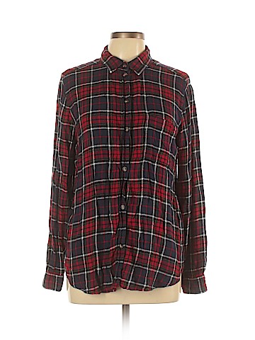 American Eagle Outfitters Long Sleeve Button-Down Shirt (view 1)
