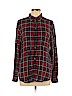 American Eagle Outfitters 100% Viscose Red Long Sleeve Button-Down Shirt Size L - photo 1