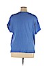Ann Taylor LOFT Blue Short Sleeve Top Size XL - photo 2
