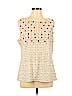 White House Black Market Ivory Sleeveless Top Size XL - photo 1