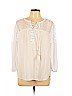 Daniel Rainn 100% Rayon White Long Sleeve Blouse Size L - photo 1