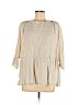 Rachel Comey 100% Linen Tan 3/4 Sleeve Blouse Size 6 - photo 1