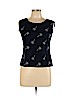 Casual Corner Blue Sleeveless Top Size L - photo 1