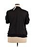 New York & Company 100% Polyester Black Short Sleeve Blouse Size XXL - photo 2