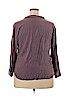 Rock & Republic 100% Rayon Purple Long Sleeve Blouse Size XXL - photo 2